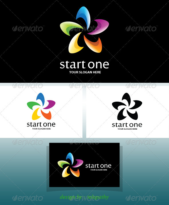 StartOne cheerful logo - Symbols Logo Templates