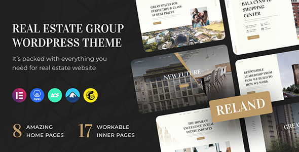 Reland – Real Estate Group WordPress Theme