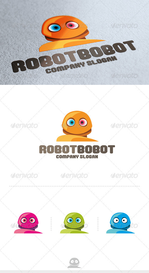 Robot Bobot Logo - Vector Abstract