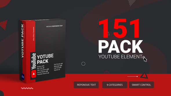 Unique YouTube Pack Elements template preview