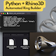 Python Script for Rhino3D Oval Cabochon Ring 3D Model Builder