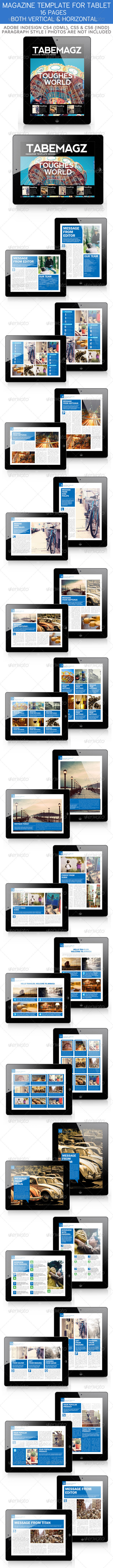 Tabemagz Magazine Template for Tablet - Magazines Print Templates