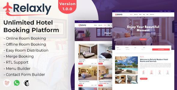 Relaxly - Unlimited Hotel Booking Platform