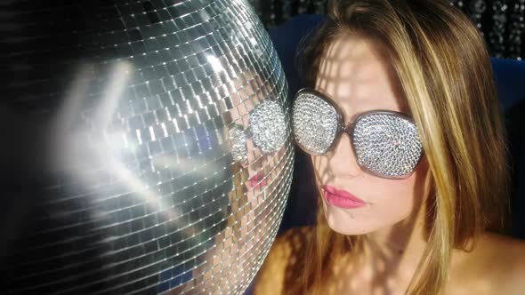 Silver babe gogo dancer diva party disco woman alt