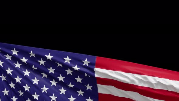 United States Flag Transition 4k
