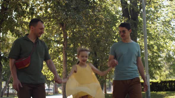 Walking Outdoors With Kid alt