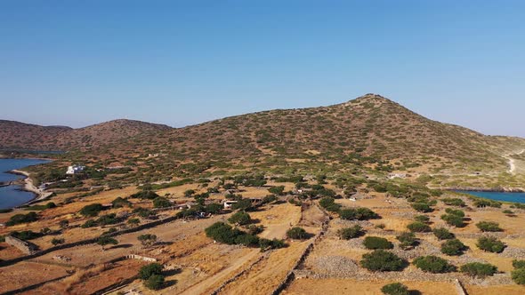 Aerial View of Kalydon Island, Crete, Greece