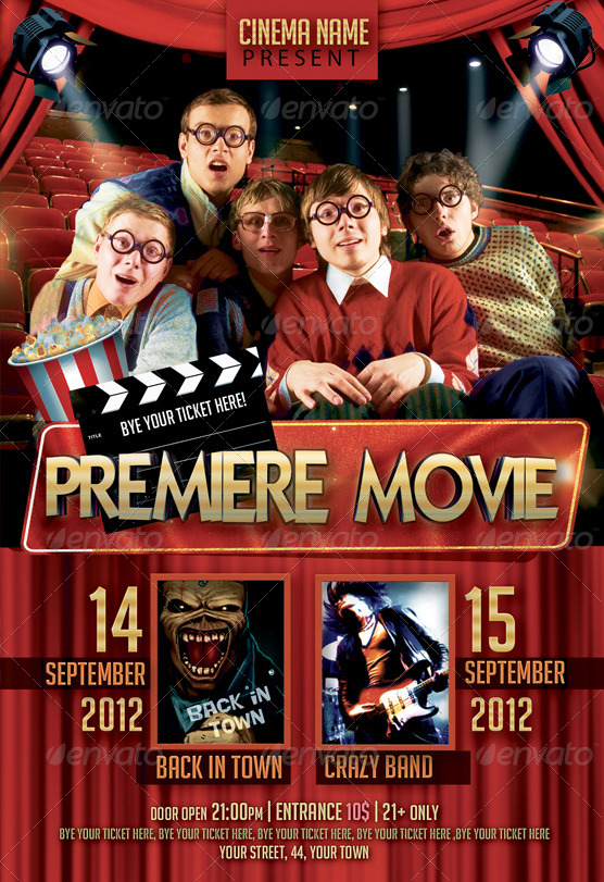 Premiere Movie Flyer Bundle 2in1, Print Templates | GraphicRiver