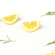 Lemon slices and rosemary on a white background - PhotoDune Item for Sale