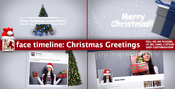 Face Timeline - Christmas Greetings