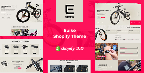 Ezyrider – Single Product, Bike Shop Shopify Theme
