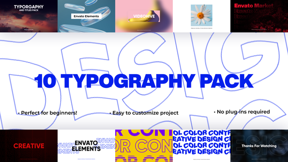 10 Fine Typography Pack | Premiere Pro