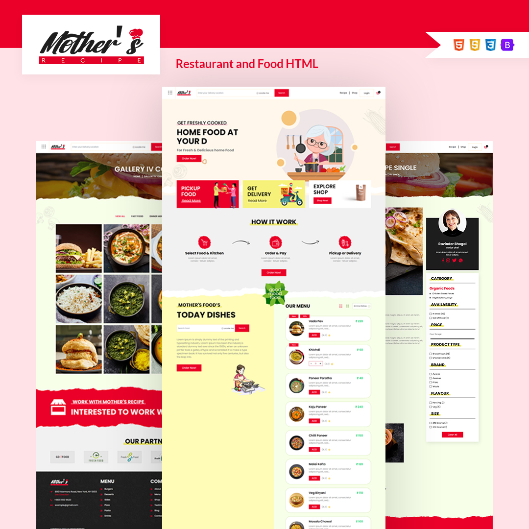 Mother's Recipe - Restaurant and Food HTML Template - 1