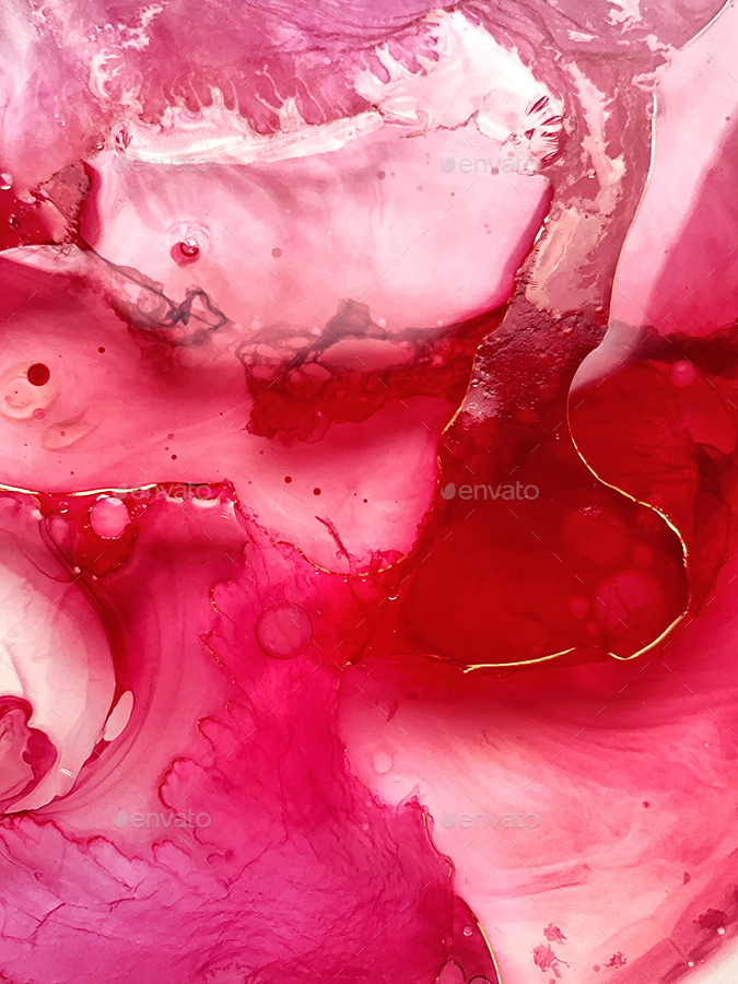 Fluid Pink Art Paint Backgrounds, Graphics | GraphicRiver