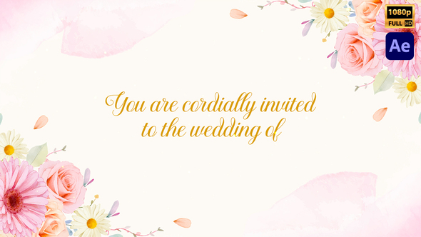 Floral Wedding Invitation Style-02
