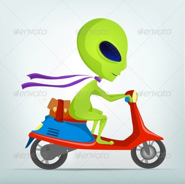 Cartoon Character Alien - Monsters Characters