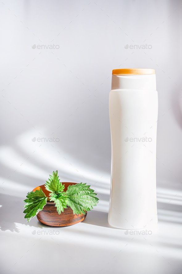 Natural spa,herbal cosmetics. Medicinal herb for beauty. Nettle grass