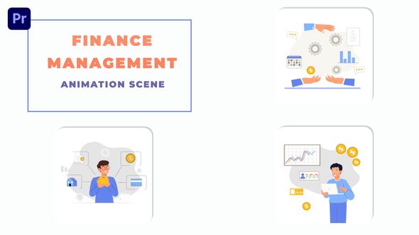 Finance Management Animation Scene Premiere Pro