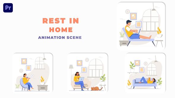 Premiere Pro Rest In Home Animation Scene