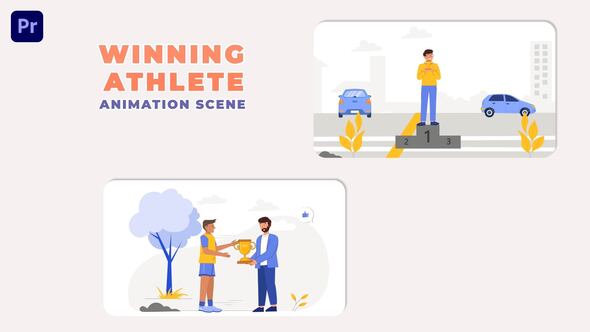 Winning Athlete Premiere Pro Animation