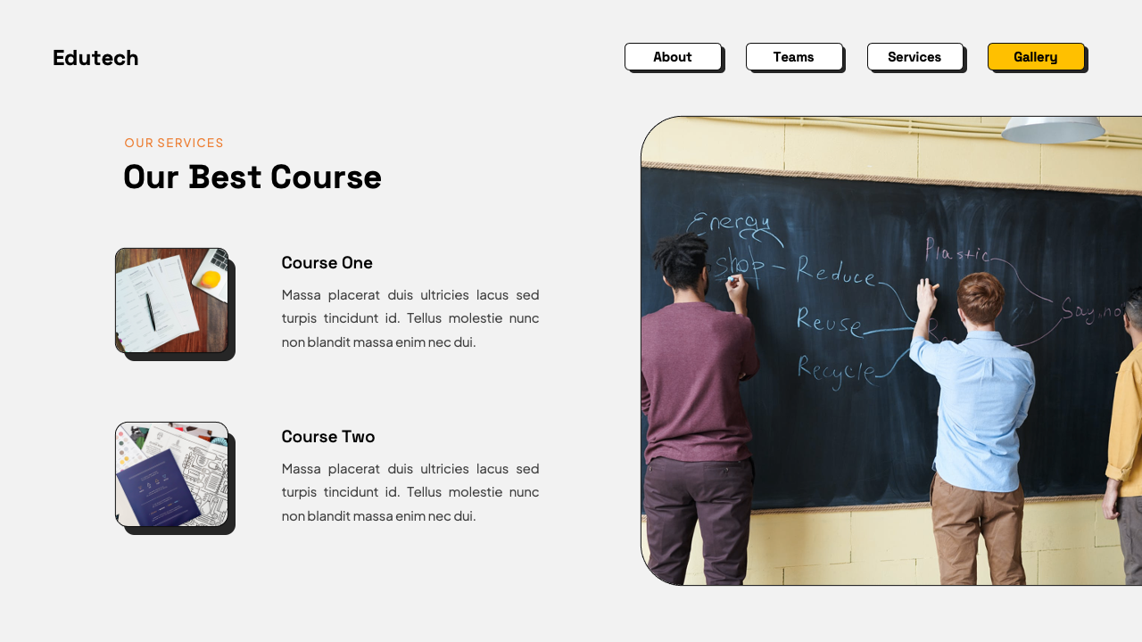 Edutech - Online Course PowerPoint Template, Presentation Templates