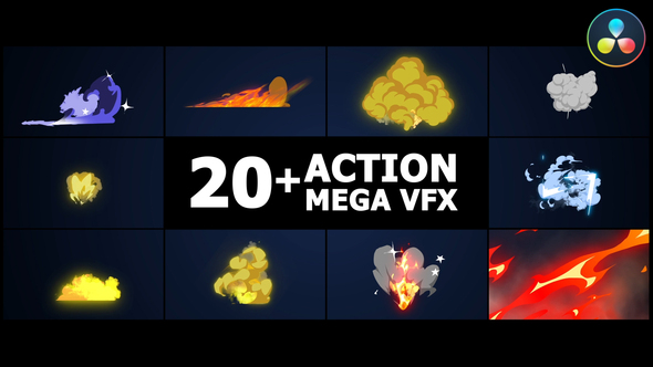 Action Mega VFX Pack | DaVinci Resolve