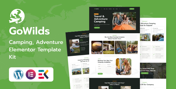 Gowilds - Travel & Tour Booking Elementor Template Kit