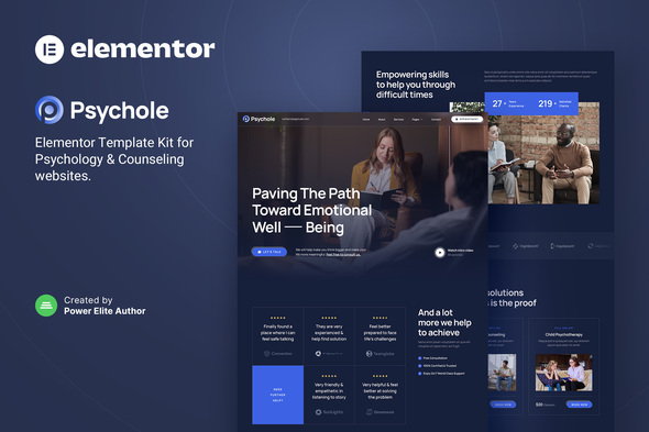 Psychole – Psychology and Counseling Elementor Template Kit
