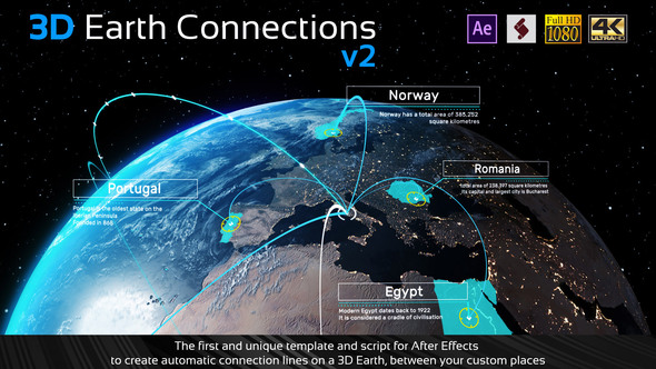 3D Earth Connections V2
