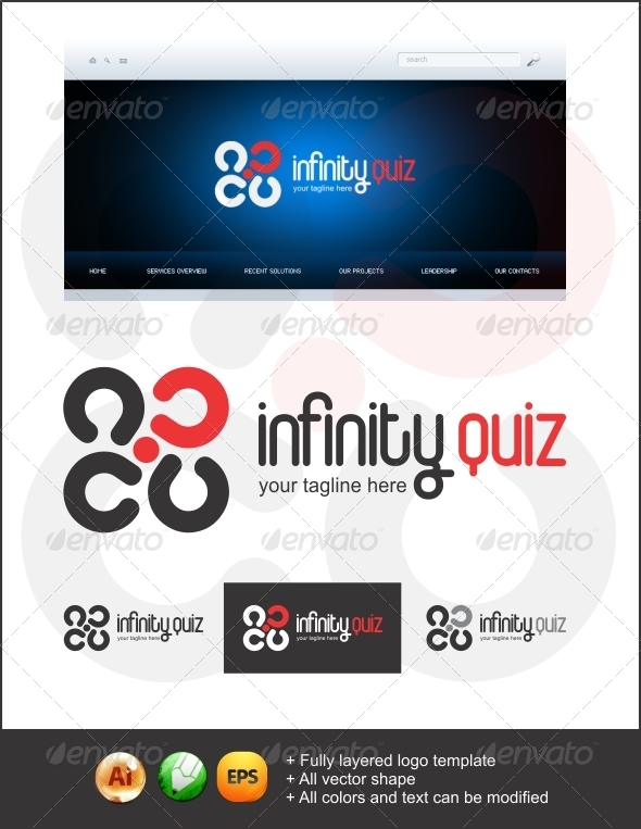Infinity Quiz Logo - Symbols Logo Templates