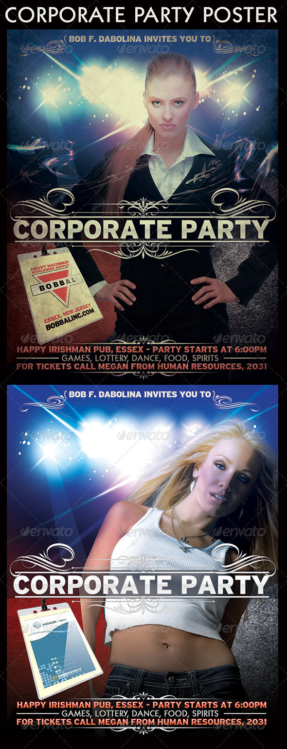 Corporate party Poster - Clubs & Parties Events