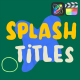 Paint Splash Titles | FCPX - VideoHive Item for Sale