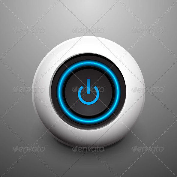 Vector Power Button - Technology Conceptual