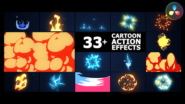 Cartoon Action Effects | DaVinci Resolve
