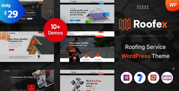 Roofex – Roofing Services WordPress Theme