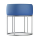 Blue leather stool - PhotoDune Item for Sale