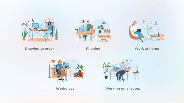 Workplace - Flat concepts