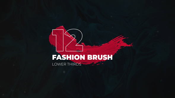 Brush Fashion Lower Thirds