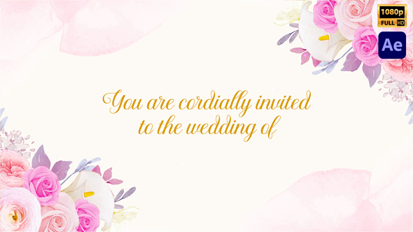 Floral Wedding Invitation Style-07