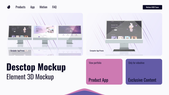Desktop Promo Website Presentation