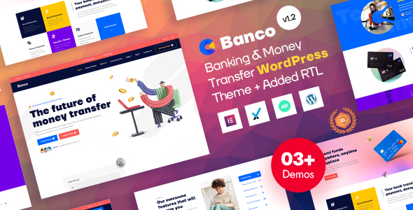 Banco - Money Transfer & Banking WordPress Theme