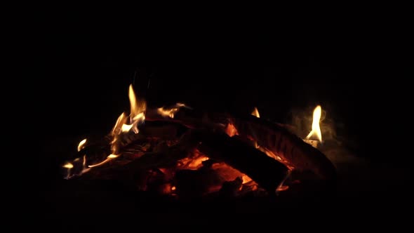 Glowing Embers of Bright Red Color Abstract Background alt