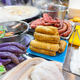 Taiwanese local street food with Tofu sausage and meat - PhotoDune Item for Sale