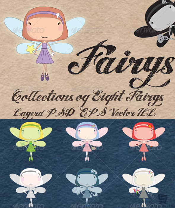 Fairys - Characters Vectors