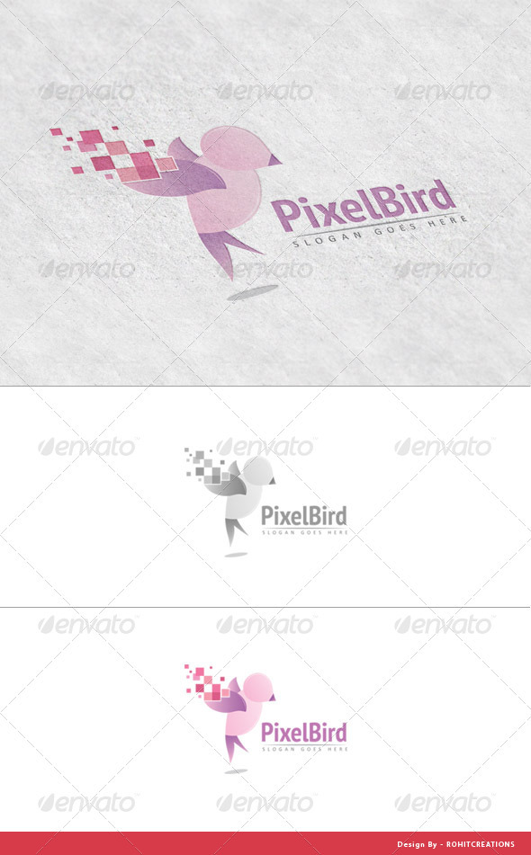 PixelBird - Logo Template for Design Studios - Logo Templates
