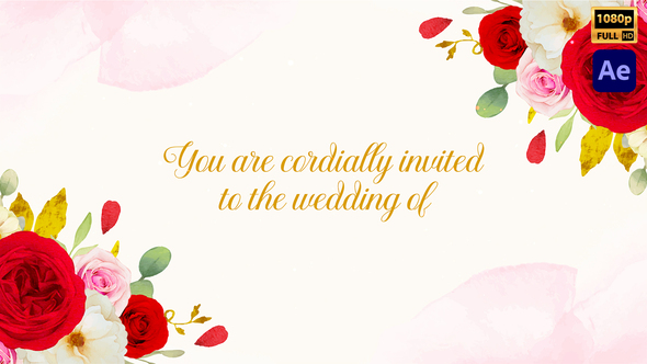 Floral Wedding Invitation Style-08