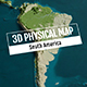 3D Physical Map - South America FCP - VideoHive Item for Sale