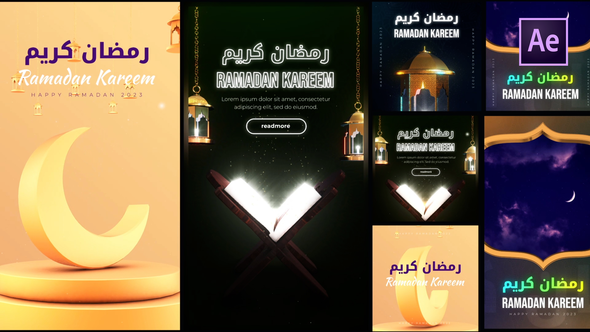 Ramadan Posts and Stories Pack