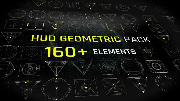 HUD Elements Geometric Pack For Premiere Pro