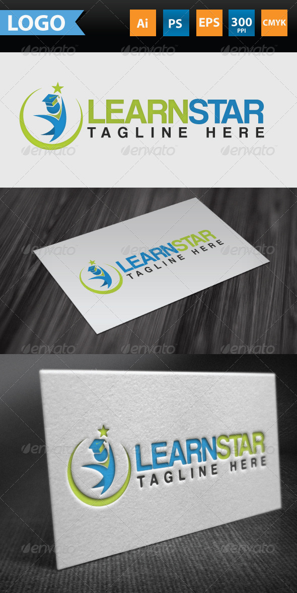 Learning Star Logo - Symbols Logo Templates